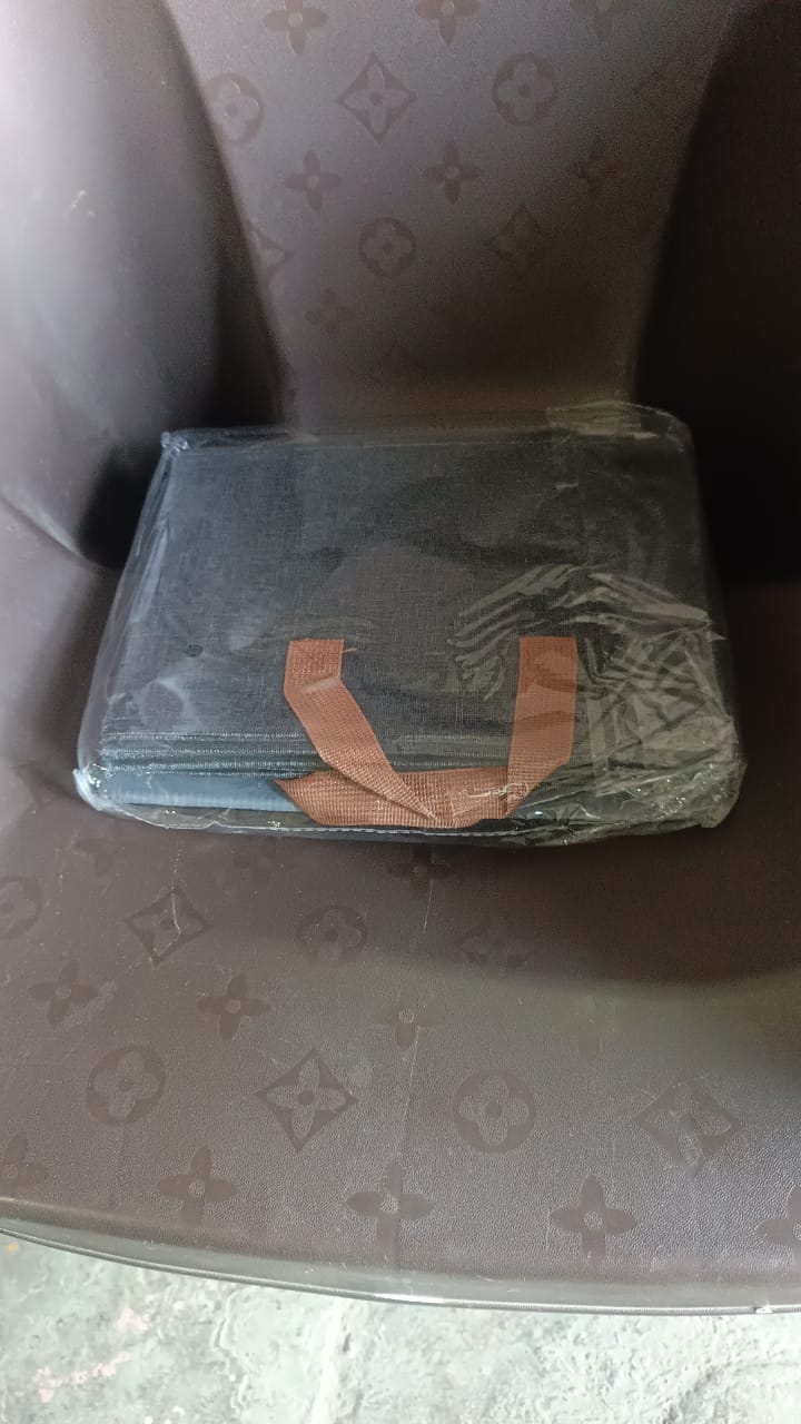 Foldable Cloth Storage Organizer Bag With Handles (Approx 46x27Cm\1Pc)
