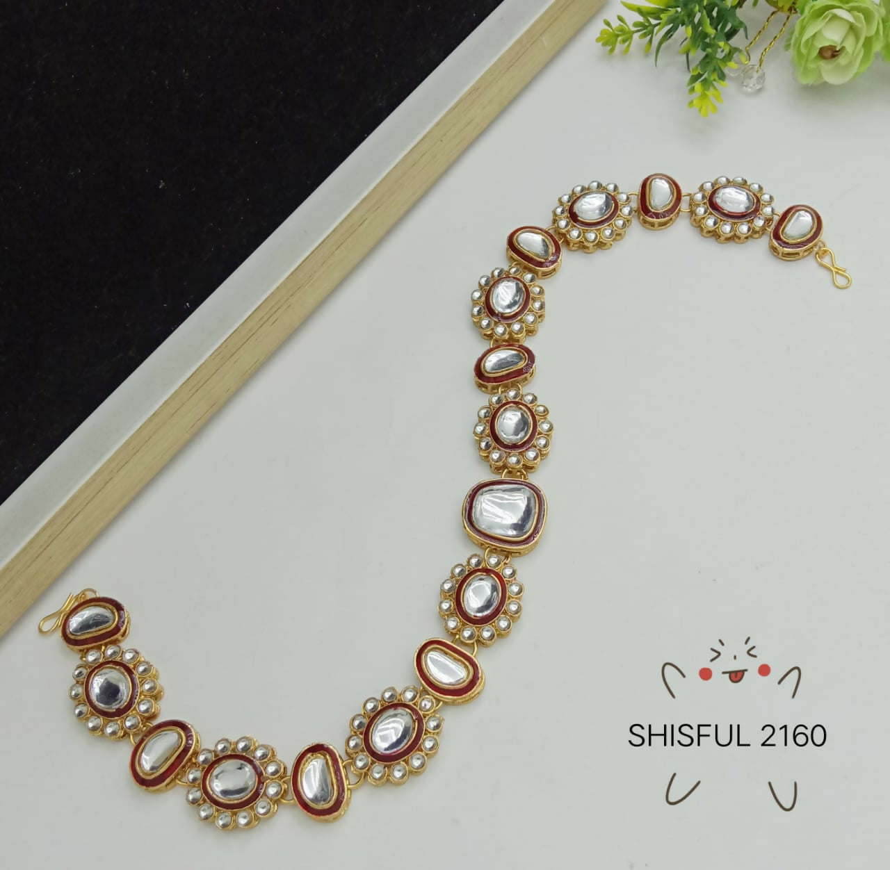 SHISHFUL(KUNDAN) MATHA PATTI FOR WOMAN AND GIRL