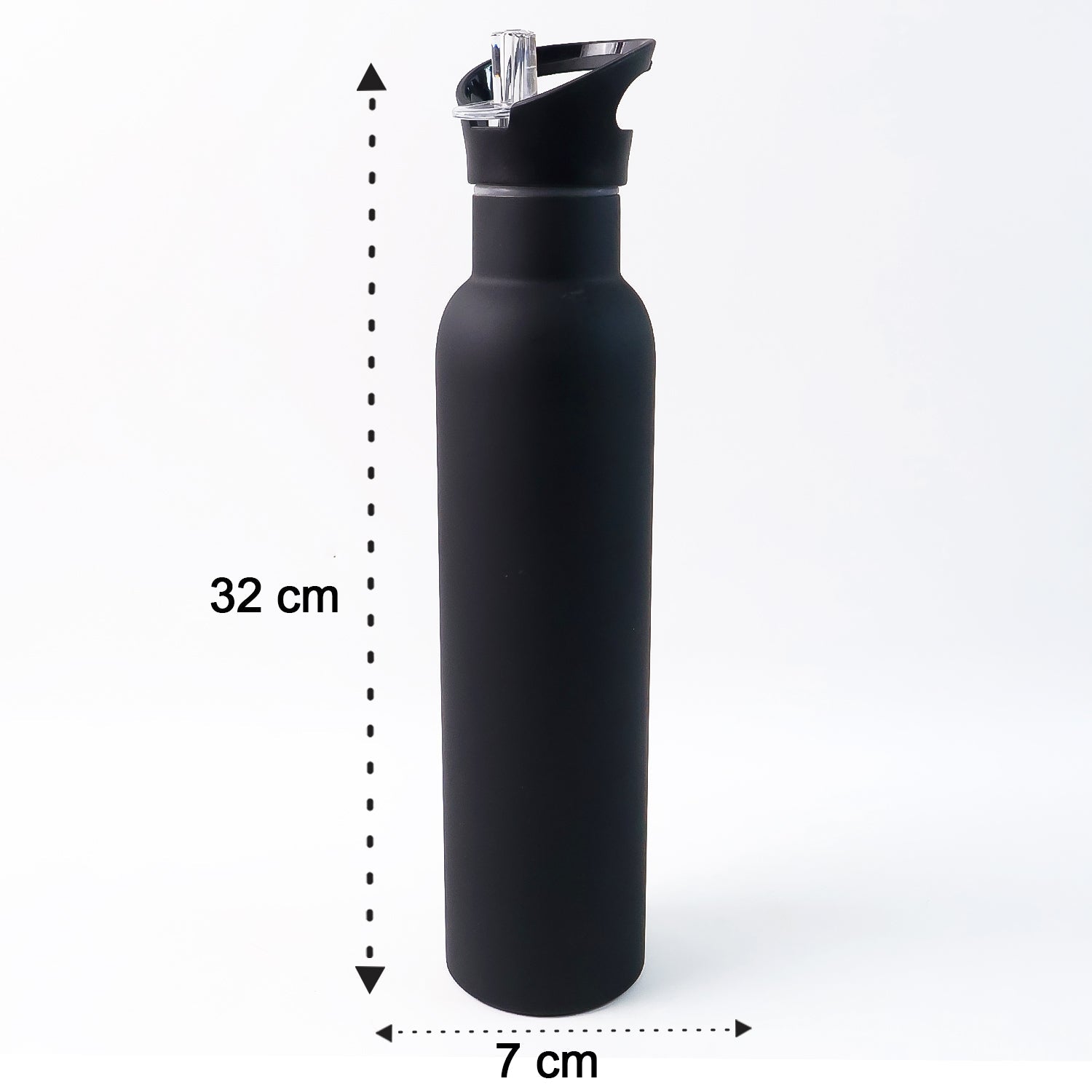 HydroFlow Pro 900ML Matte Black Leak-Proof Sports Hydration Bottle