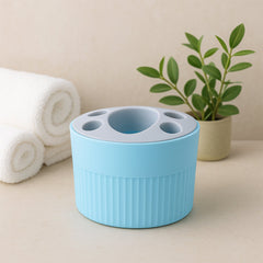 Multipurpose Bathroom Toothbrush and Utility Holder Stand with Multiple Slots (1 Pc)