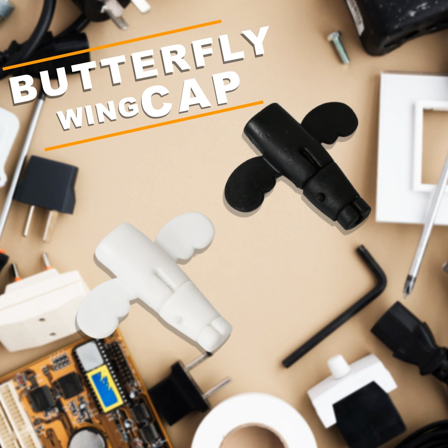 Silicone Data Cable Protector – Angel 2-in-1 Cord Saver & Storage Tool