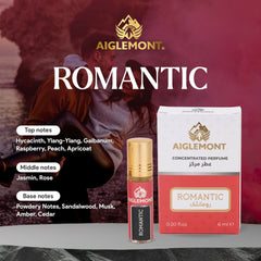 Aiglemont's Romantic, 6ml Roll-on, Alcohol free, Long Lasting Attar