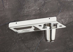 STAINLESS STEEL 134 SOAP DISH WITH TUMBLER HOLDER