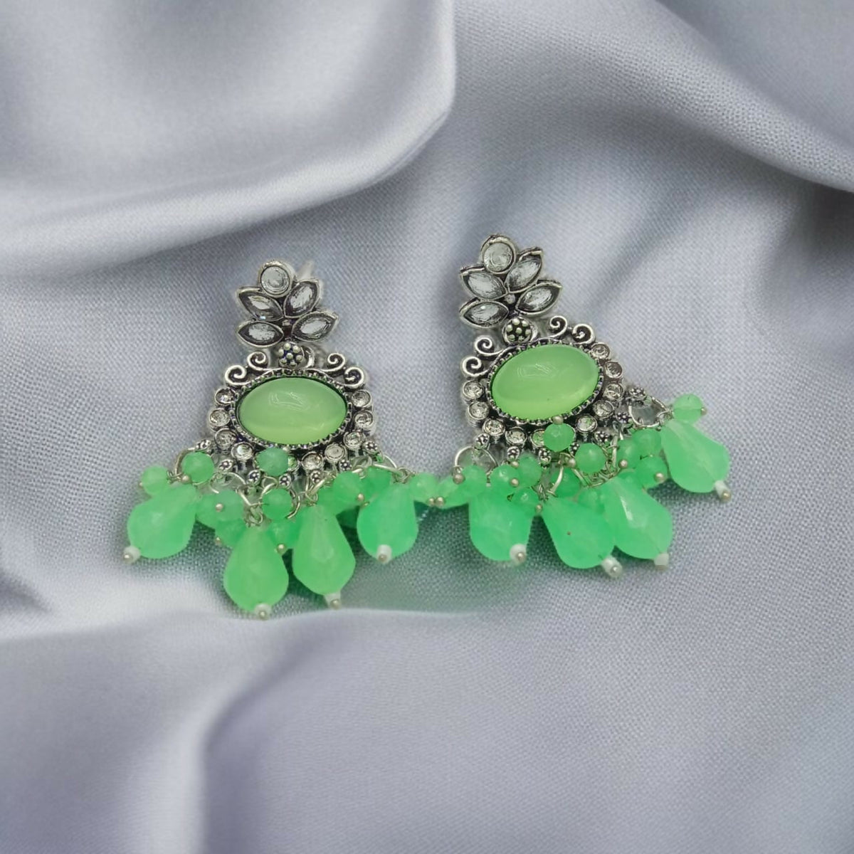 GERMAN SILVER EARINGS FOR WOMAN AND GIRLS