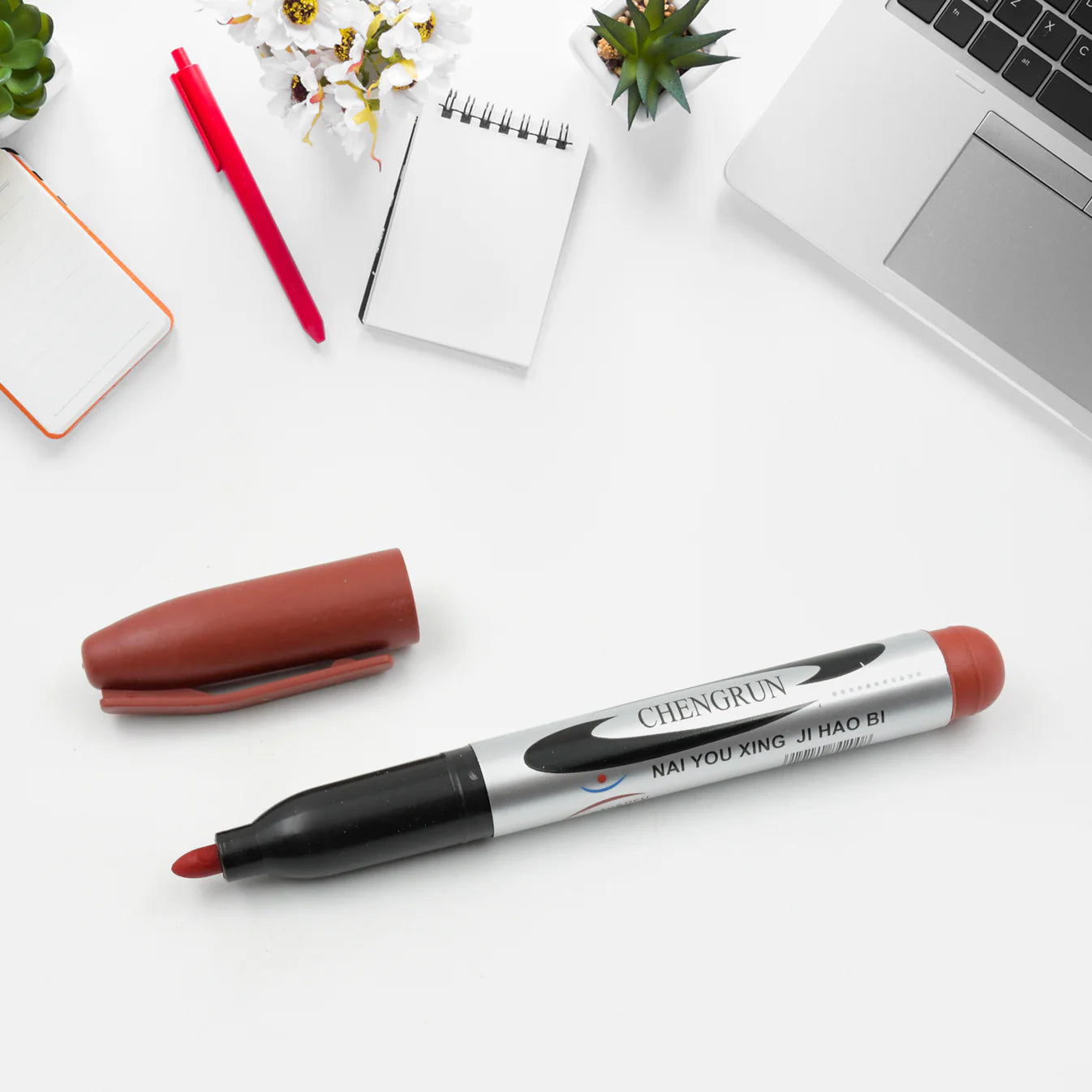 10Pc Marron Marker Permanent (10 Pc Set)