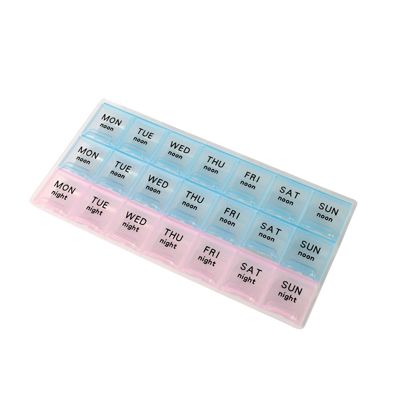 Effortless Weekly Pill Organizer | 21-Compartment AM/PM Medicine Dispenser