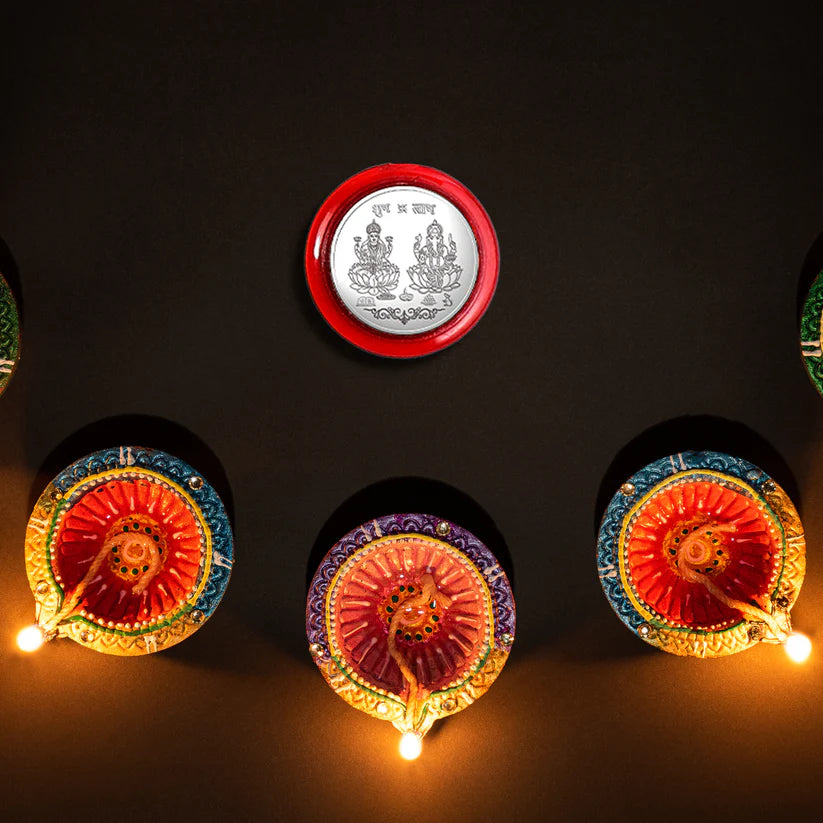 866 Silver Coin For Gift Pooja