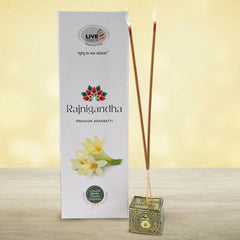 Special Rajnigandh Premium incense Sticks (Box / 90gm / app. 60 stocks)