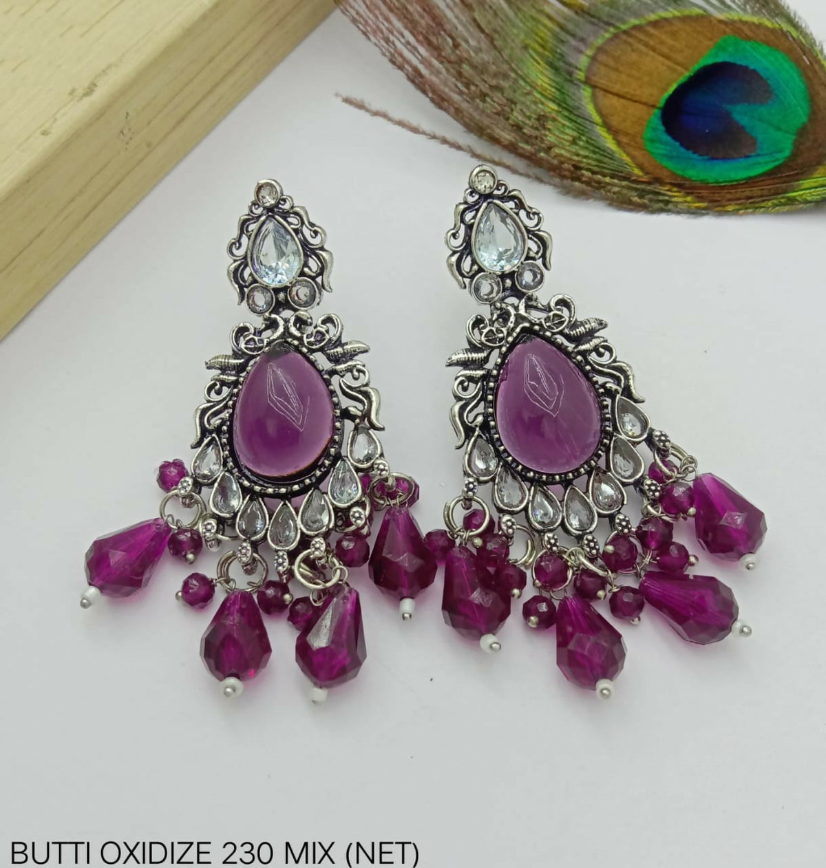 GERMAN SILVER EARINGS FOR WOMAN AND GIRLS