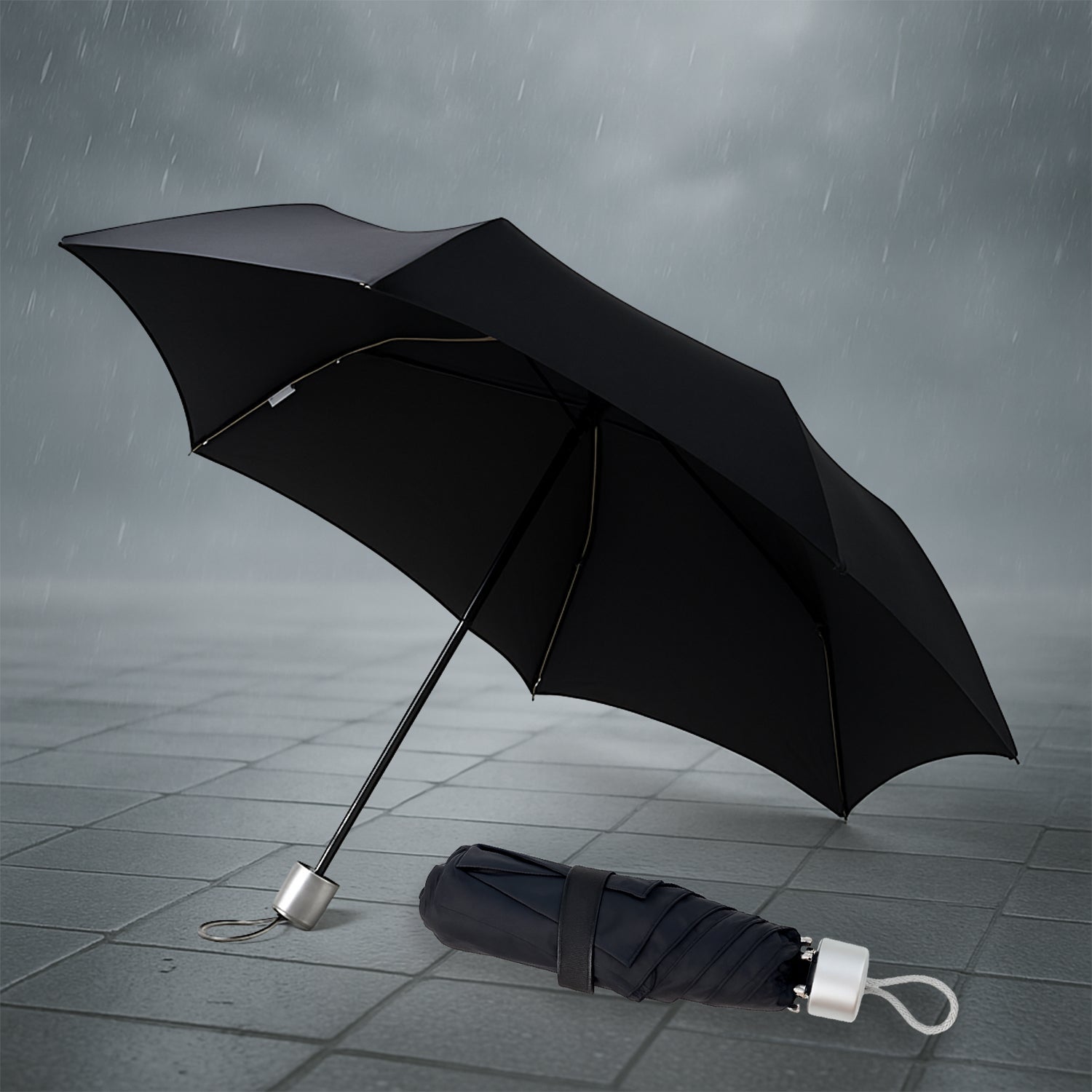 Premium Quality Compact Foldable Umbrella (1 Pc)