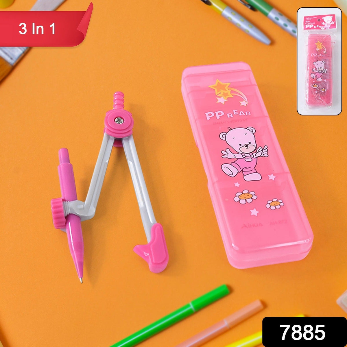 Geometry Compass Set for Kids (3 IN 1 / 1 Set)
