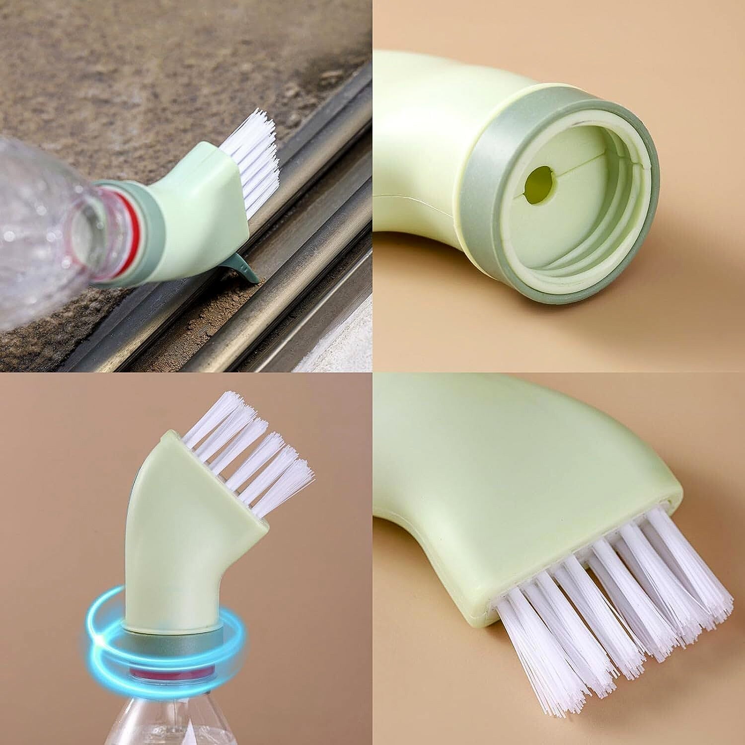 SmartFlow 2-in-1 Water Dispensing Cleaning Brush with Scraper