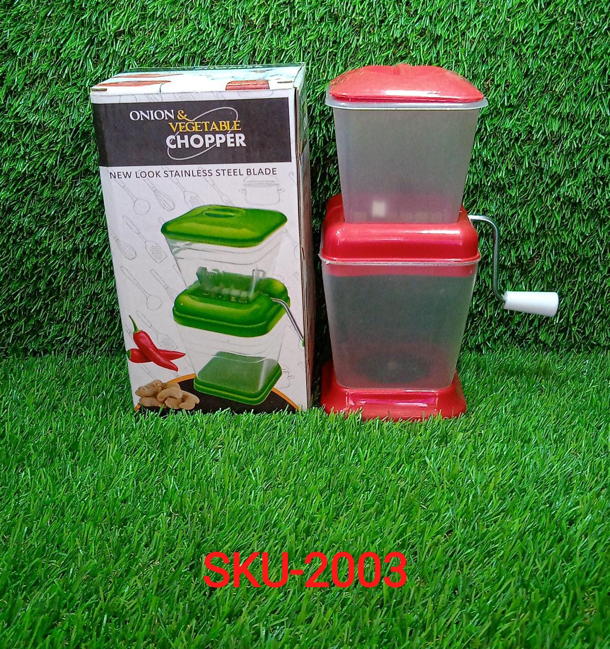 Small Onion Chopper & Vegetable Chopper Quick Cutter with Rotating Blade