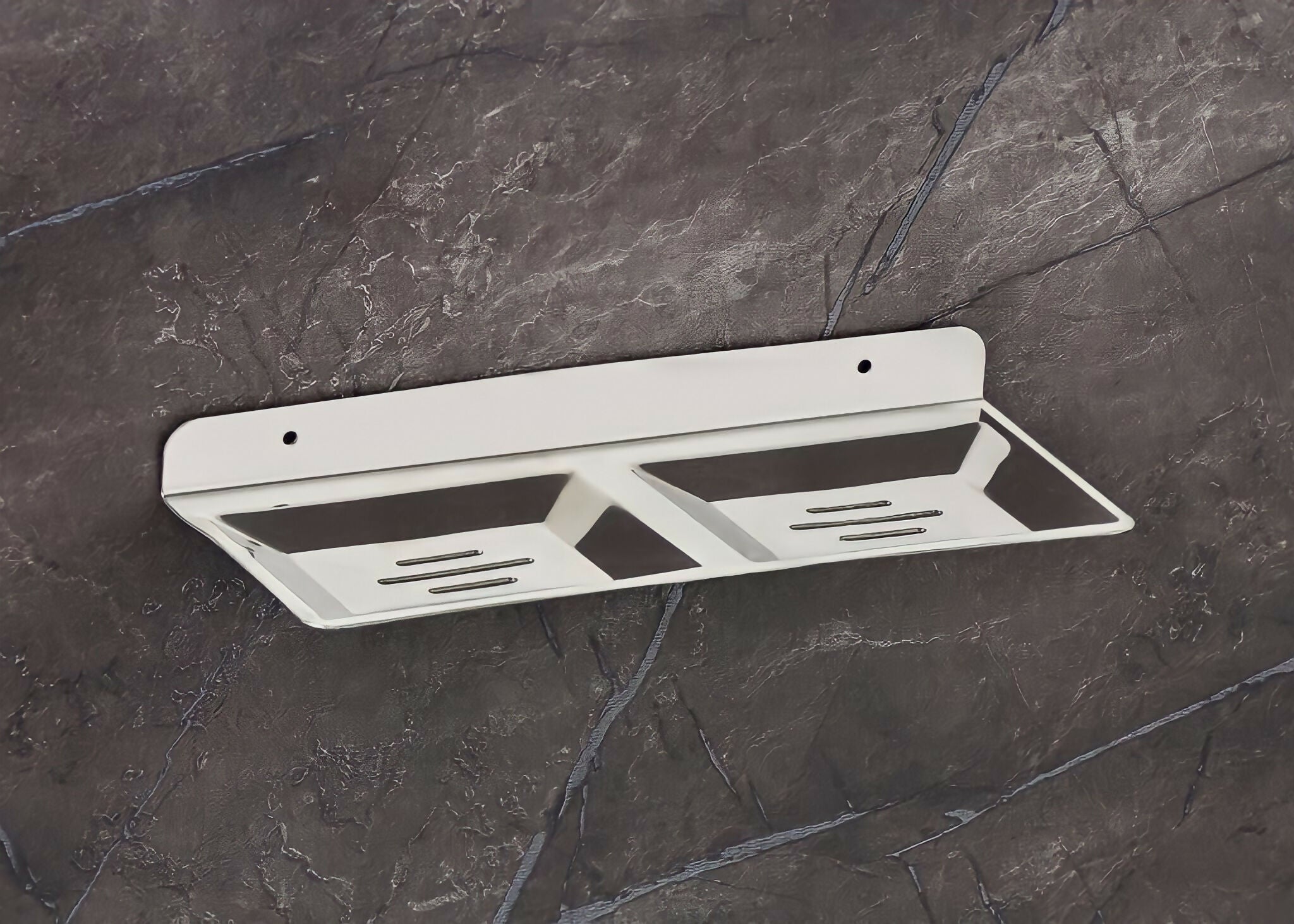 STAINLESS STEEL 132 DOUBLE SOAP DISH