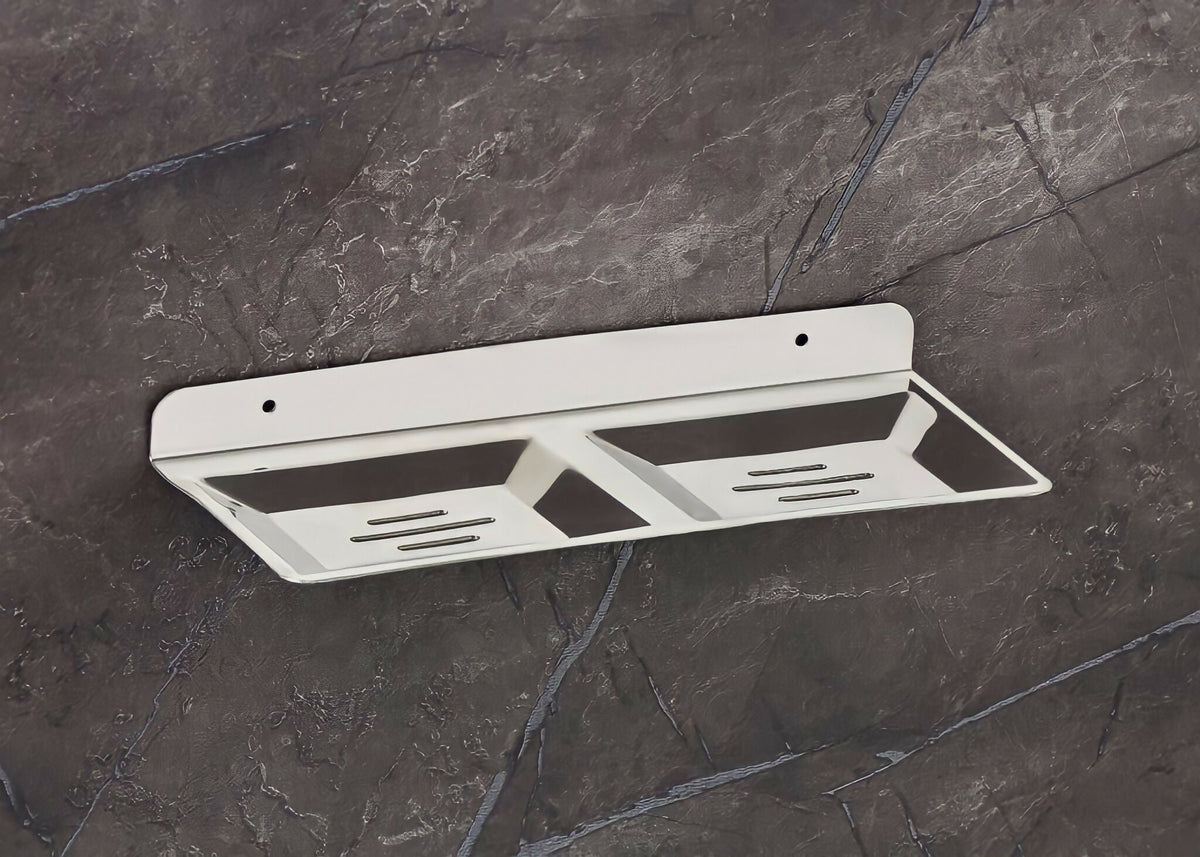STAINLESS STEEL 132 DOUBLE SOAP DISH