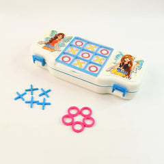 Interactive 2-in-1 Kids Pencil & Game Box - Tic Tac Toe Fun for School