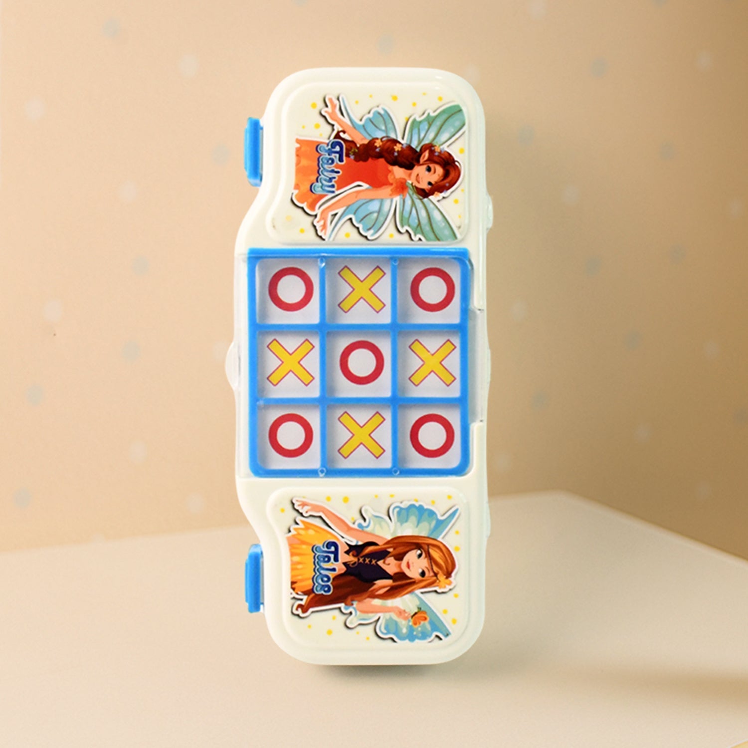 Interactive 2-in-1 Kids Pencil & Game Box - Tic Tac Toe Fun for School
