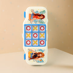 Interactive 2-in-1 Kids Pencil & Game Box - Tic Tac Toe Fun for School