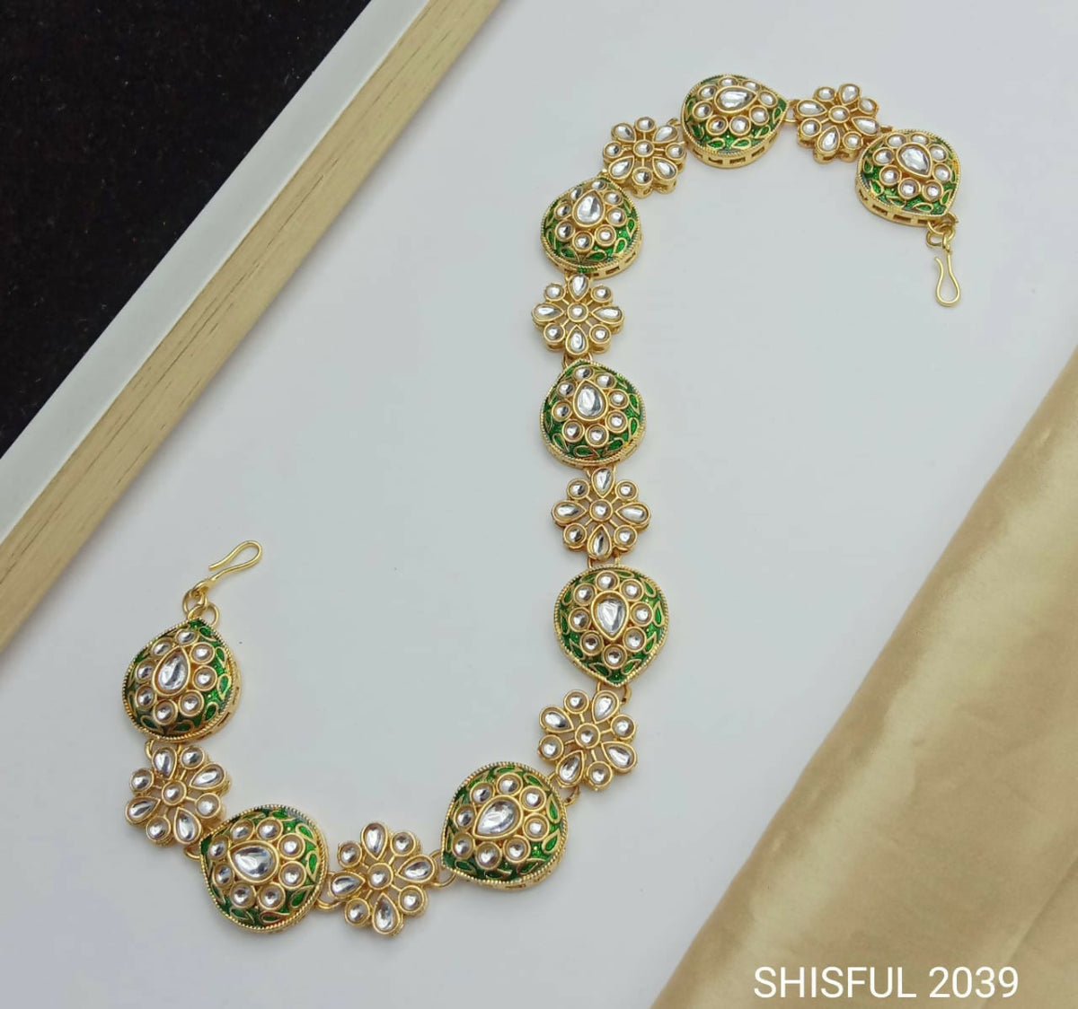 SHISHFUL (KUNDAN) MATHA PATTI FOR WOMAN AND GIRL