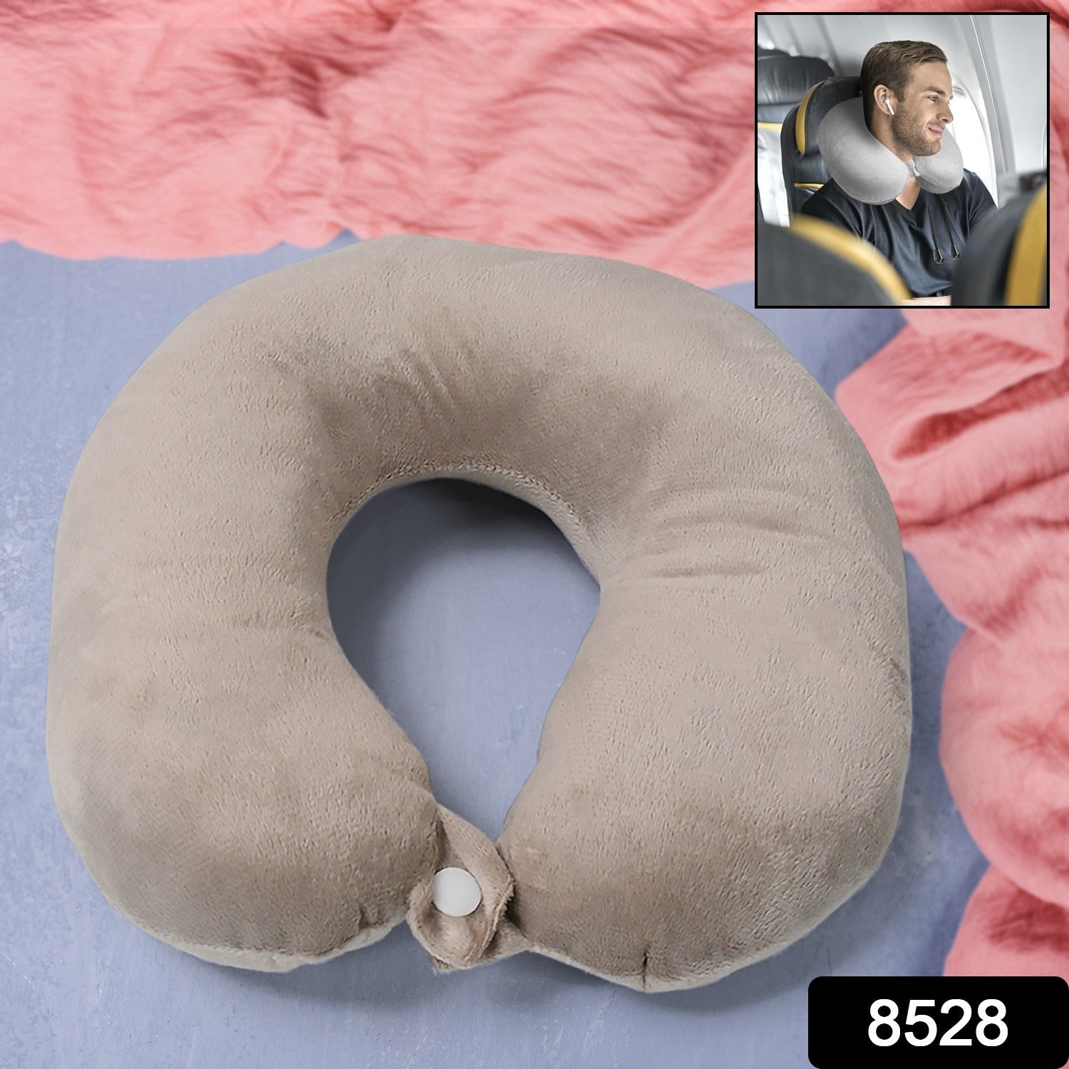 Soft Neck Pillow for Car, Home, Airplane Travel, Travel Neck Pillow for Sleeping & Travel Essentials for Neck Rest?ultipurpose Comfortable Head Rest Neck Holder Pillow (1 Pc)