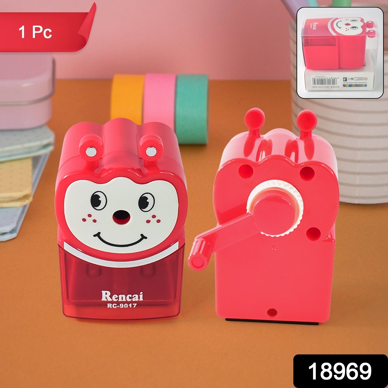 Cartoon Shaped Sharpener for Kids – Animal Shaped Pencil Sharpener (1 Pc)