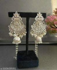 JUMKHA EARINGS WHITE
