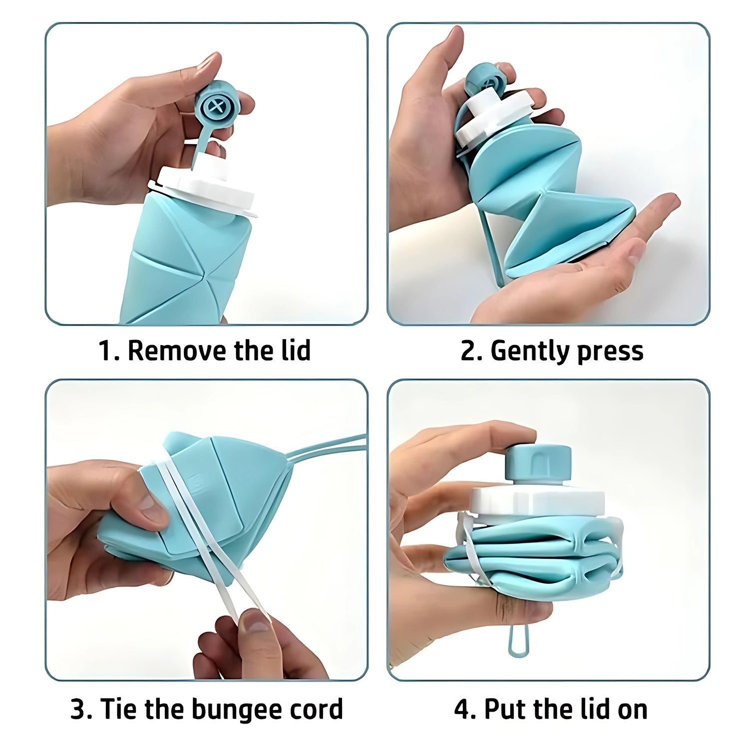 The KikiKart 600ml Collapsible Silicone Water Bottle – Your Ultimate Travel & Gym Hydration Companion