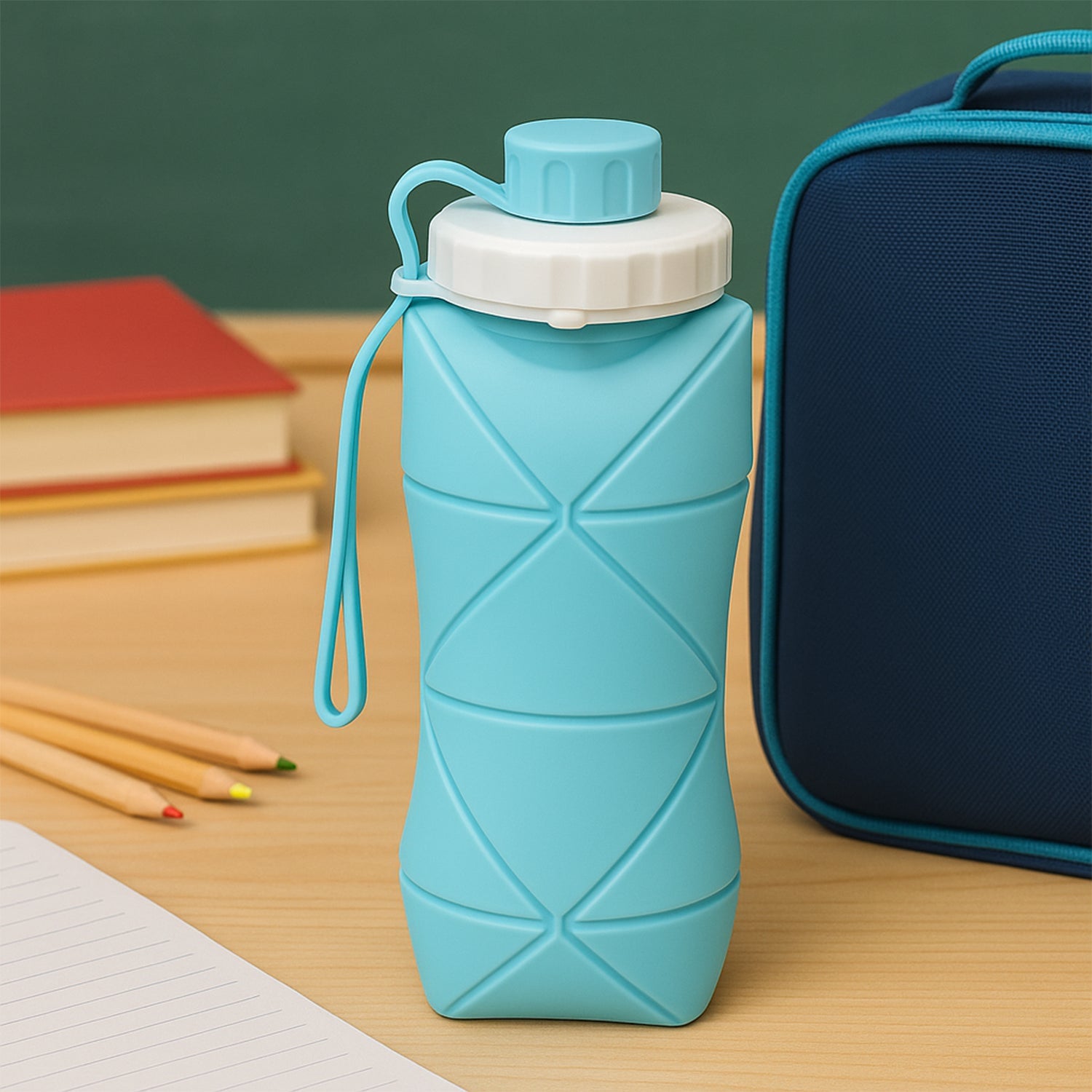 The KikiKart 600ml Collapsible Silicone Water Bottle – Your Ultimate Travel & Gym Hydration Companion