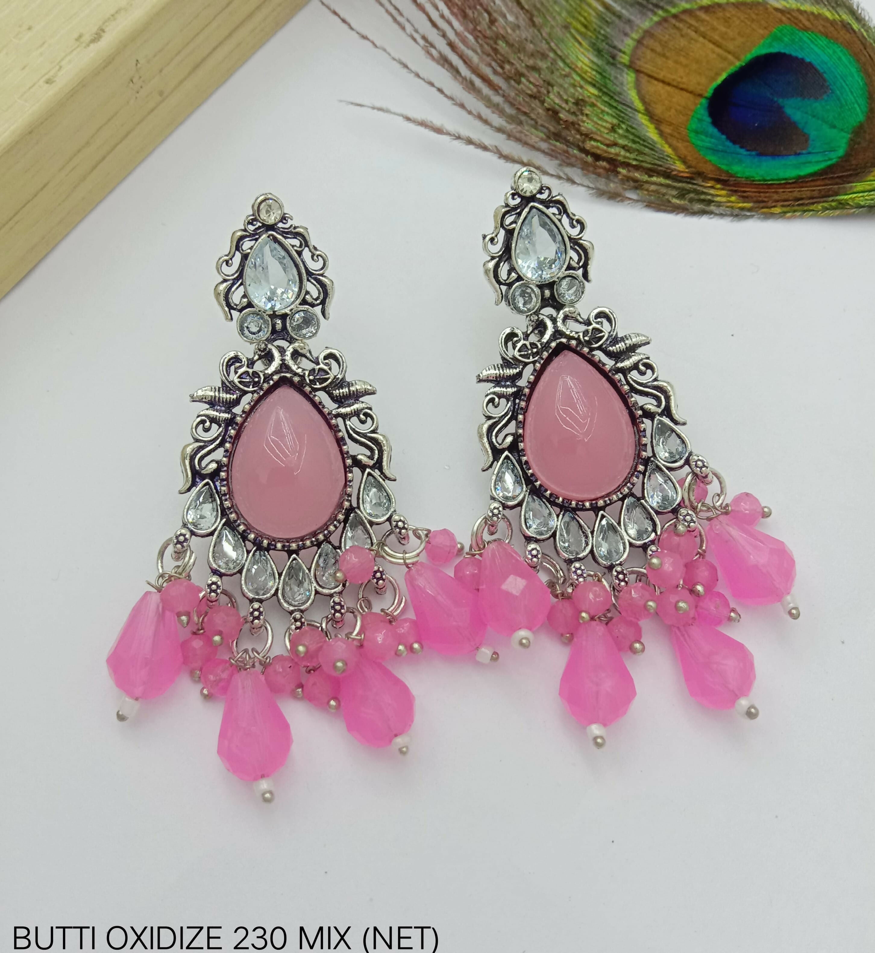 GERMAN SILVER EARINGS FOR WOMAN AND GIRLS