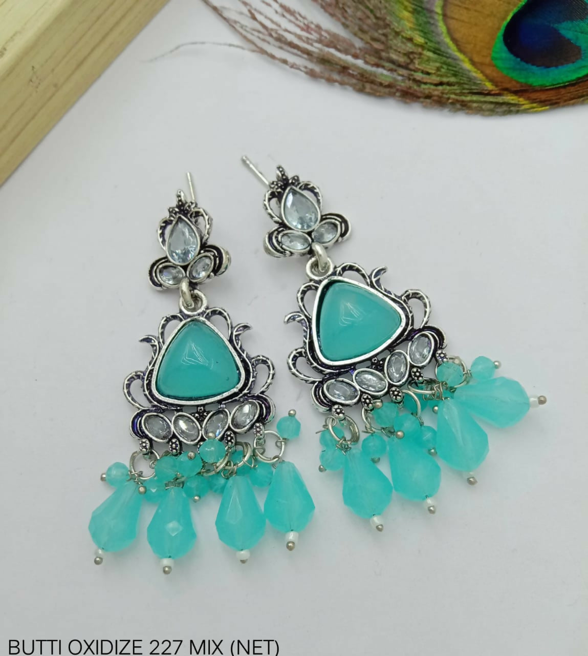 GERMAN SILVER EARINGS FOR WOMAN AND GIRLS