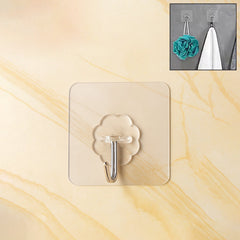 Self Adhesive Transparent Wall Hook (1 Pc)