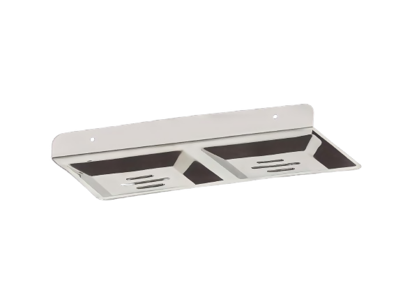STAINLESS STEEL 132 DOUBLE SOAP DISH