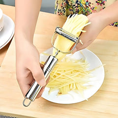 Heavy Duty 2-in-1 Multipurpose Stainless Steel Vegetable Peeler and Julienne Cutter