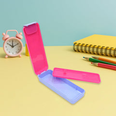 Vibrant Cartoon Hard Top Pencil Box for Kids - Durable School Stationery Organizer