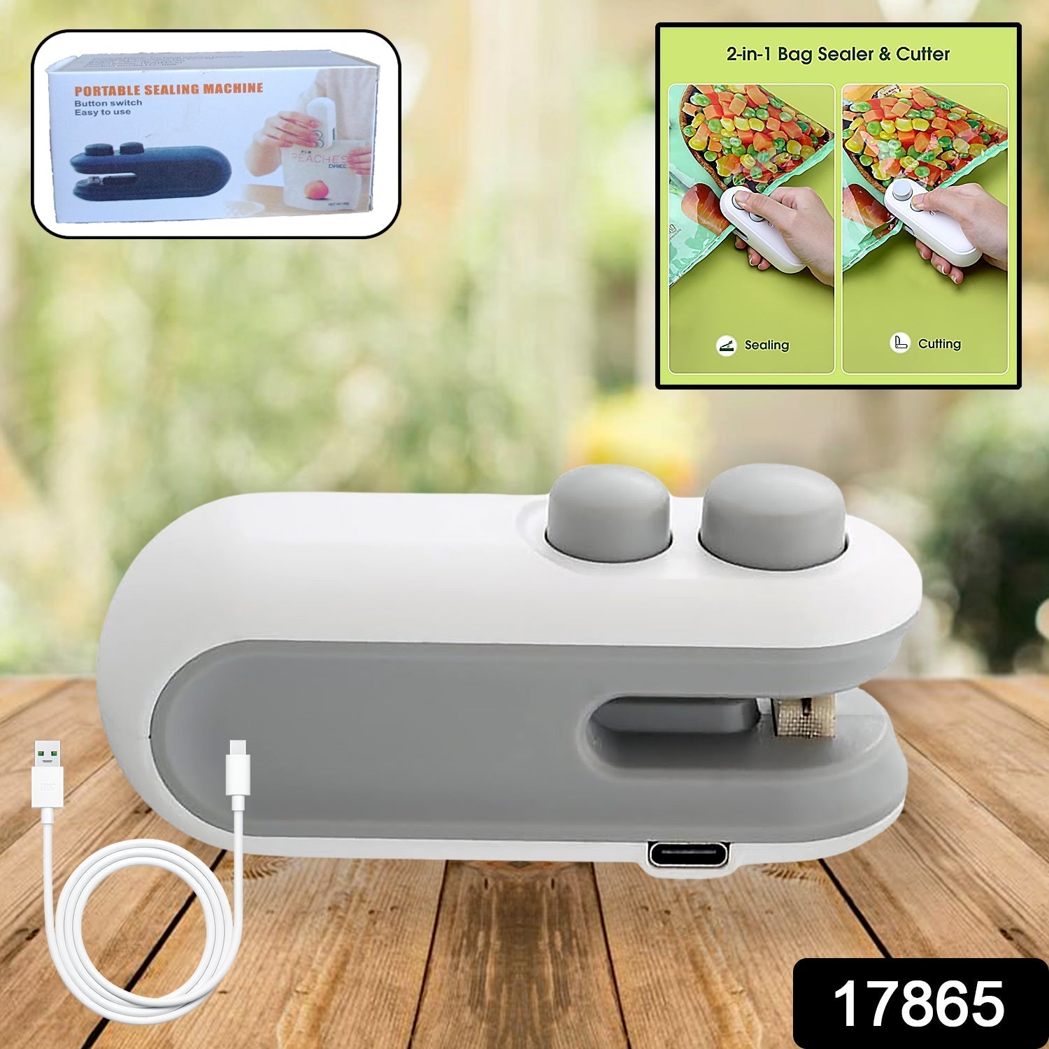Customize Mini Bag Sealer, 2 in 1 Seal & Cutter Heat Sealers