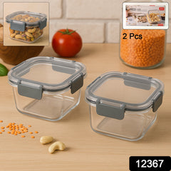 Apex Press N' Lock ClearView Airtight Food Containers – 2-Pack Freshness Set (540ml)