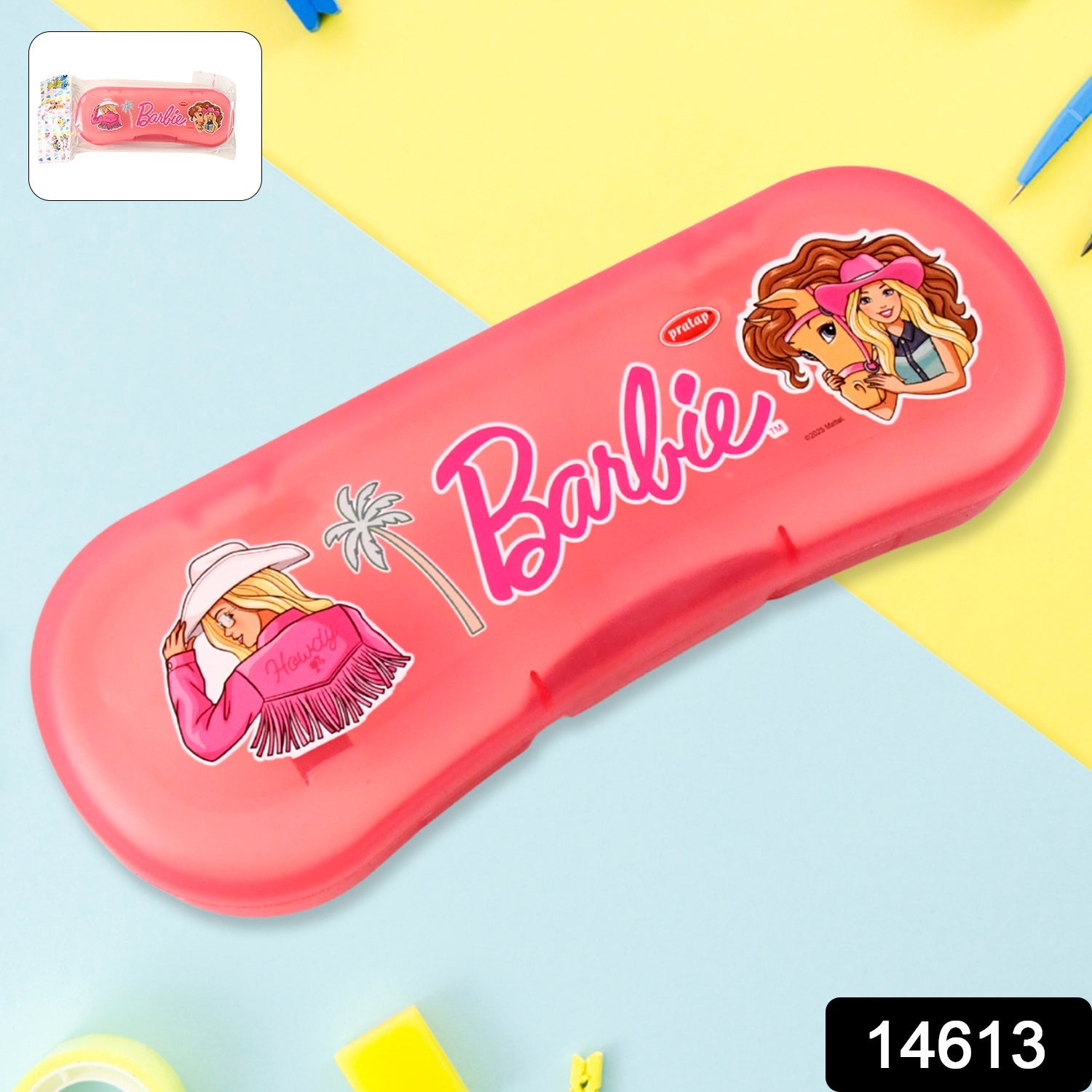 KikiKart Enchanting Cartoon Dual-Layer Stationery Box for Kids