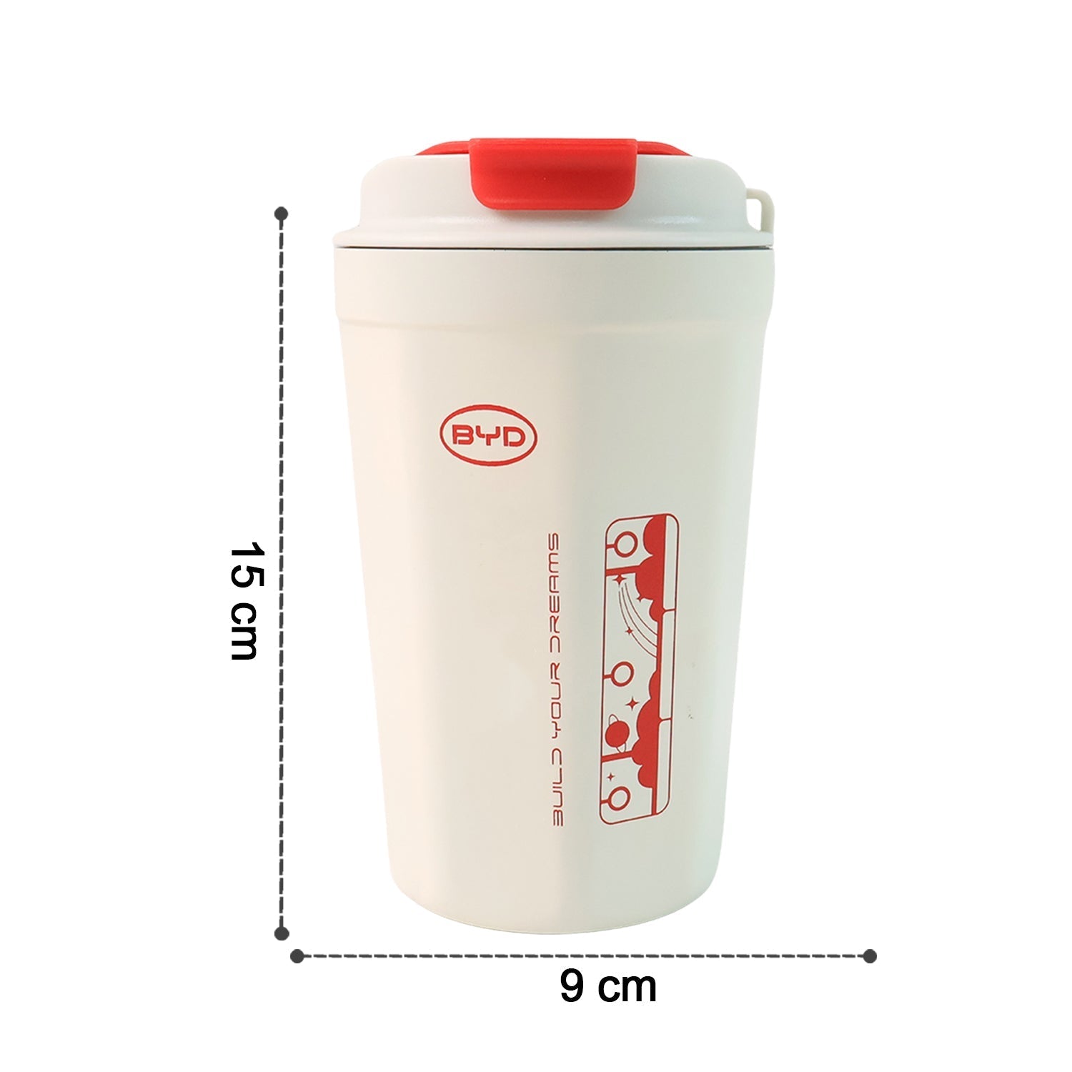 KikiKart Premium 500ml Vacuum Insulated Travel Bottle – Spill-Proof Hot & Cold Thermos