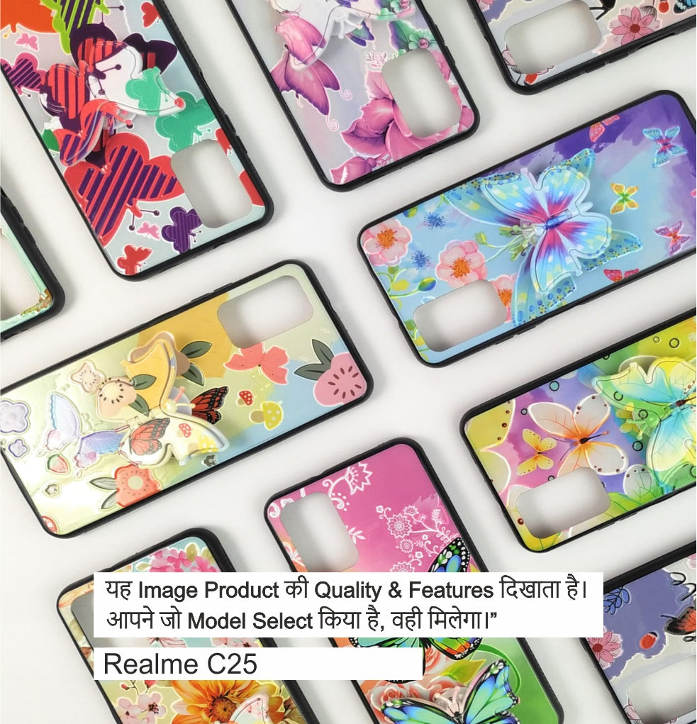 Butterfly Case With socket Case For Realme C25