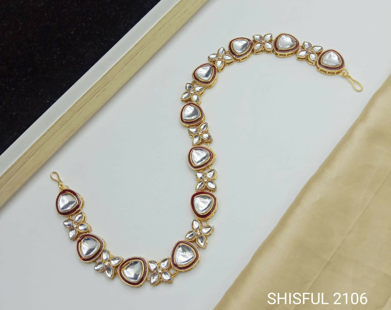 SHISHFUL (KUNDAN) MATHA PATTI FOR WOMAN AND GIRL